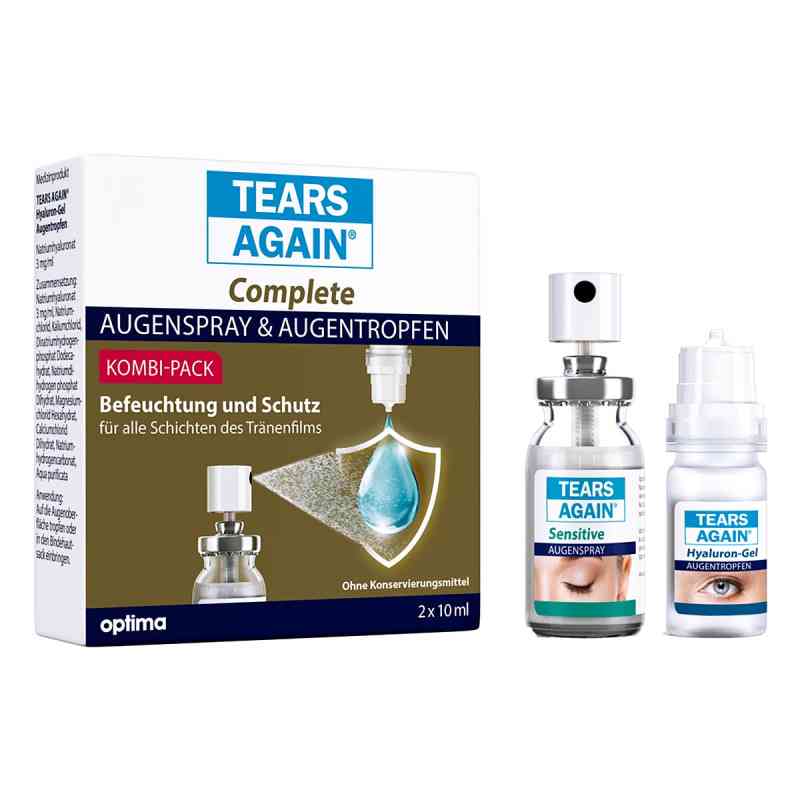 Tears Again Complete Augenspray & Augentropfen 2X10 ml von OPTIMA Pharmazeutische GmbH PZN 09937205