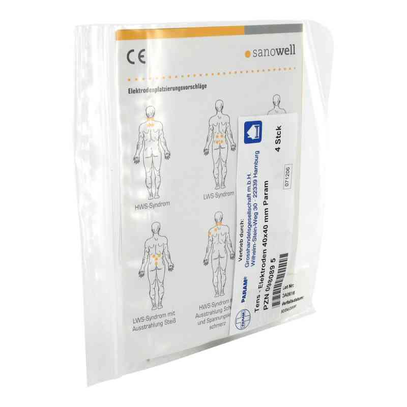 Tens Elektroden 40x40mm 4 stk von Param GmbH PZN 00980895