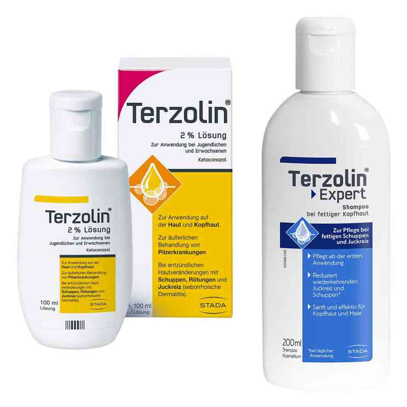 Terzolin Lösung 2% + Expert Shampoo bei fettiger Kopfhaut 1 stk von STADA Consumer Health Deutschland GmbH PZN 08103197