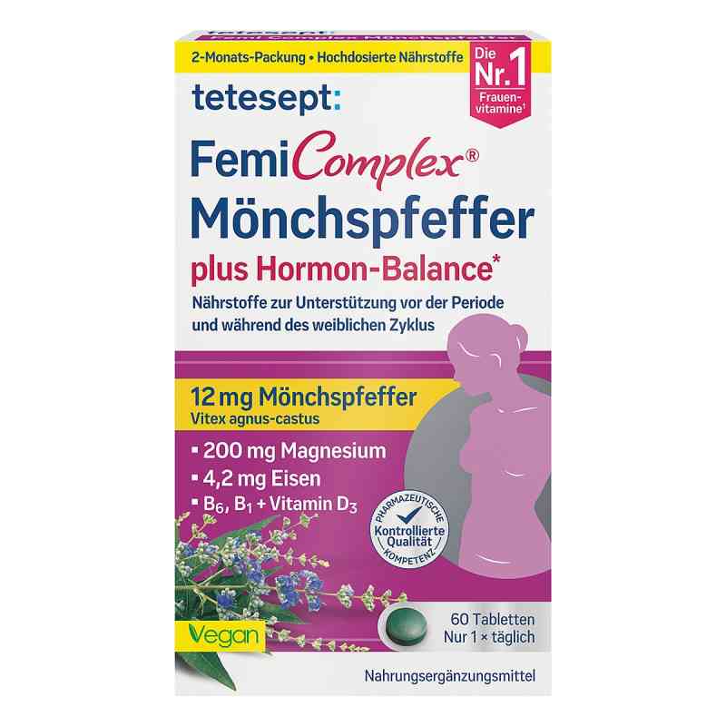 Tetesept Femi Complex Mönchspfeffer Filmtabletten 60 stk von Merz Consumer Care GmbH PZN 19421402