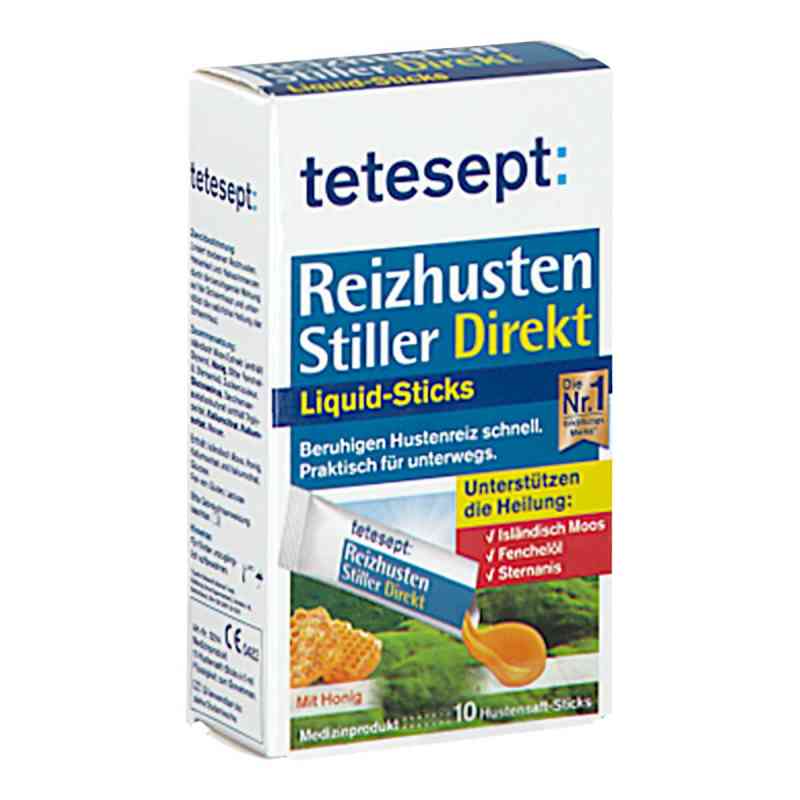 Tetesept Reizhusten Stiller Direkt Liquid Sticks 10 stk von Merz Consumer Care GmbH PZN 16584115