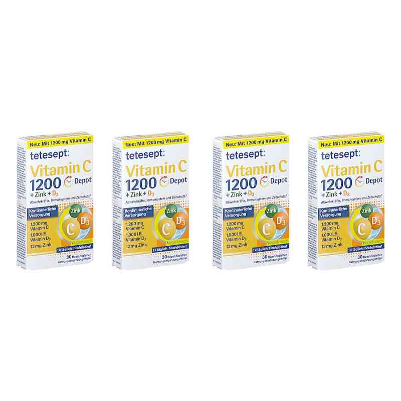 Tetesept Vitamin C 1.200mg + Zink+D3 Depot Tabletten 4x30 stk von Merz Consumer Care GmbH PZN 08104856