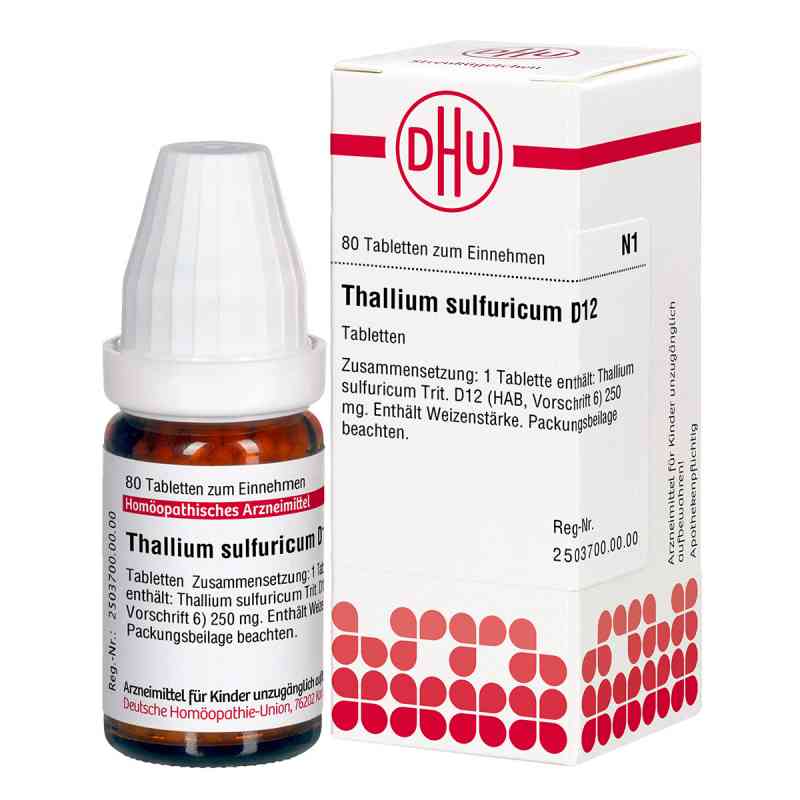 Thallium Sulf. D12 Tabletten 80 stk von DHU-Arzneimittel GmbH & Co. KG PZN 02107481
