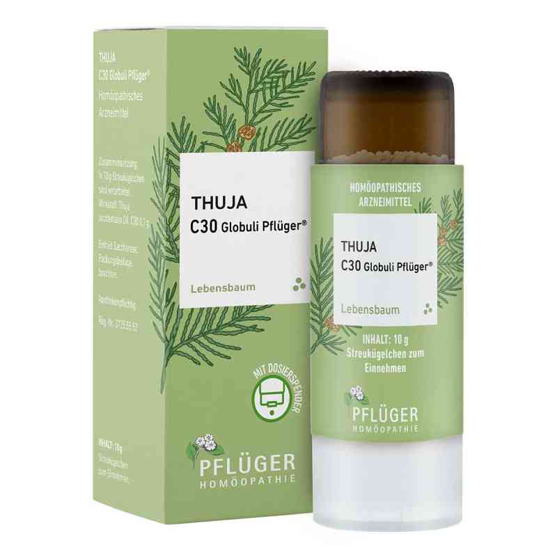 Thuja C30  Globuli Pflüger Dosierspender 10 g von Homöopathisches Laboratorium Alexander Pflüger Gmb PZN 18757821