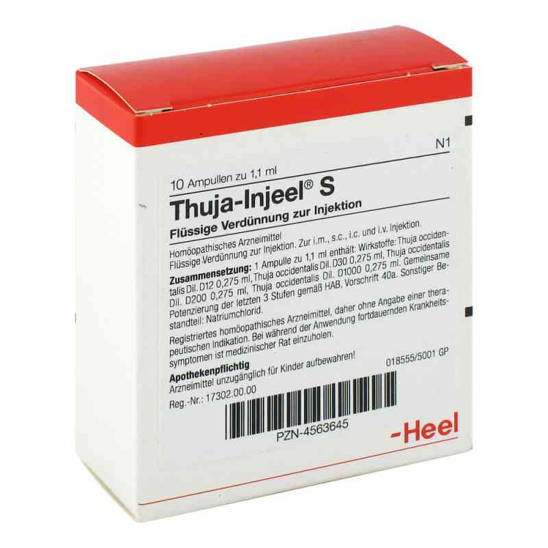 Thuja Injeel S Ampullen 10 stk von Biologische Heilmittel Heel GmbH PZN 04563645