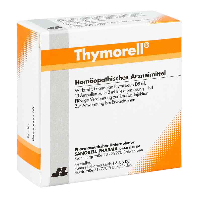 Thymorell Ampullen 10X2 ml von Sanorell Pharma GmbH PZN 08586985