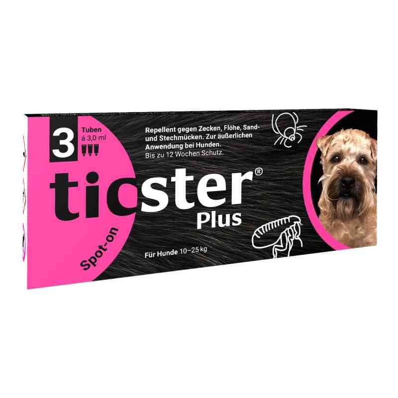 Ticster Plus Spot-on Lösung zum Auftropfen für Hunde 10-25kg 3X3 ml von O'ZOO GmbH PZN 17551508