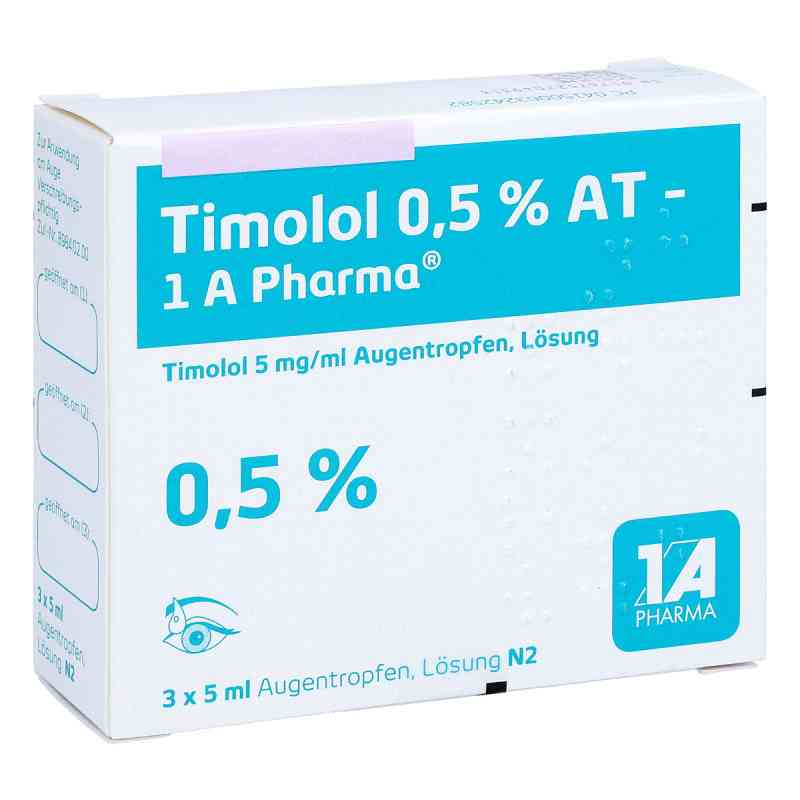 Timolol 0,5% AT-1A Pharma 3X5 ml von 1 A Pharma GmbH PZN 06324258
