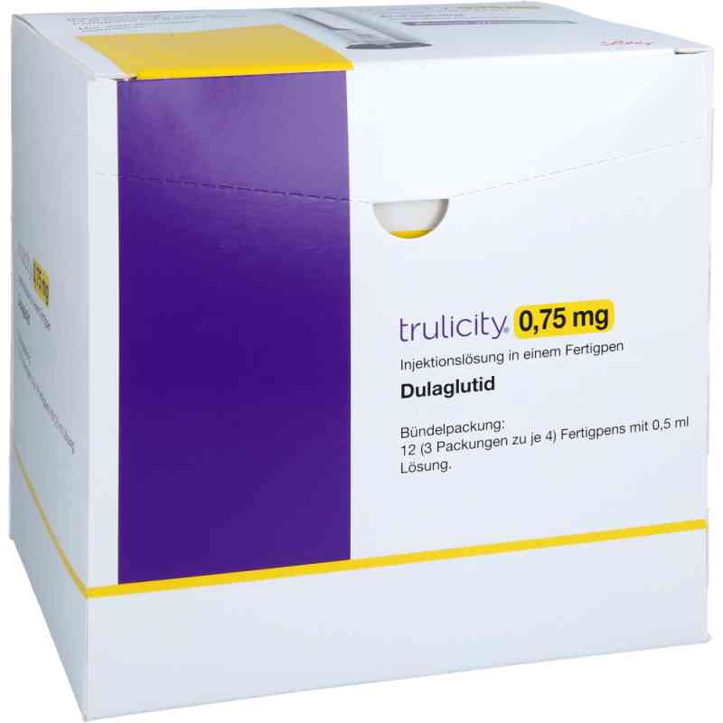 Trulicity 0,75 mg Injektionslösung i.e.Fertigpen 12 stk von LILLY DEUTSCHLAND GmbH PZN 14264033