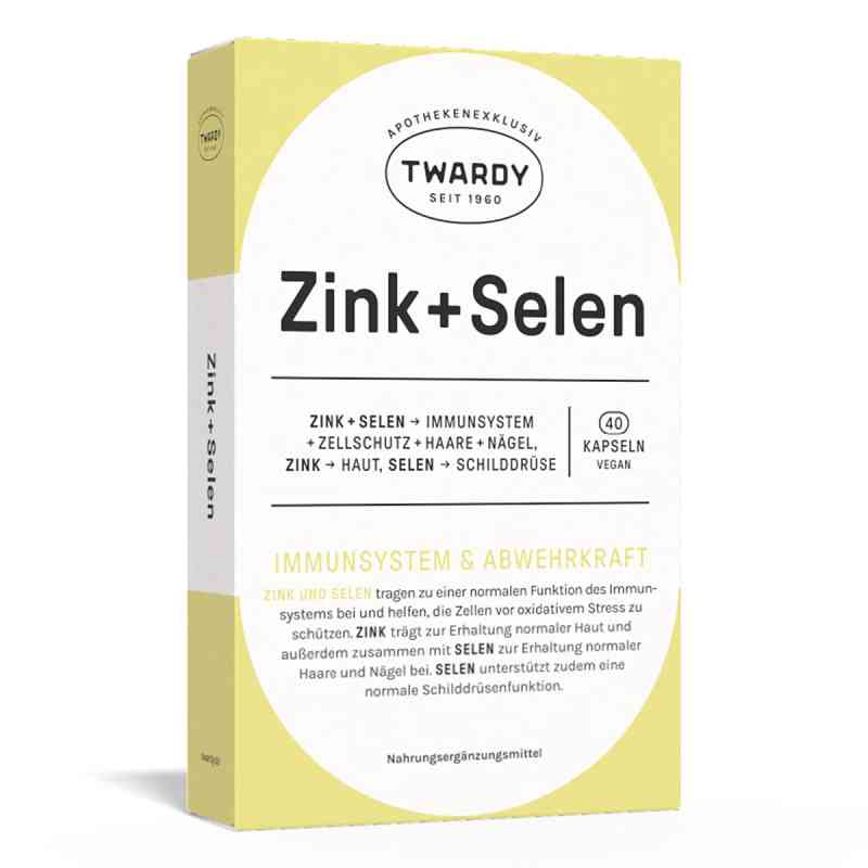 Twardy Zink + Selen Kapseln vegan 40 stk von Astrid Twardy GmbH PZN 19239985