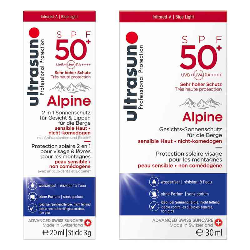 Ultrasun Alpine Spf 50+ 2in1 (20 ml) & Alpine Spf 50+ (30 ml) 1 Pck von  PZN 08104363