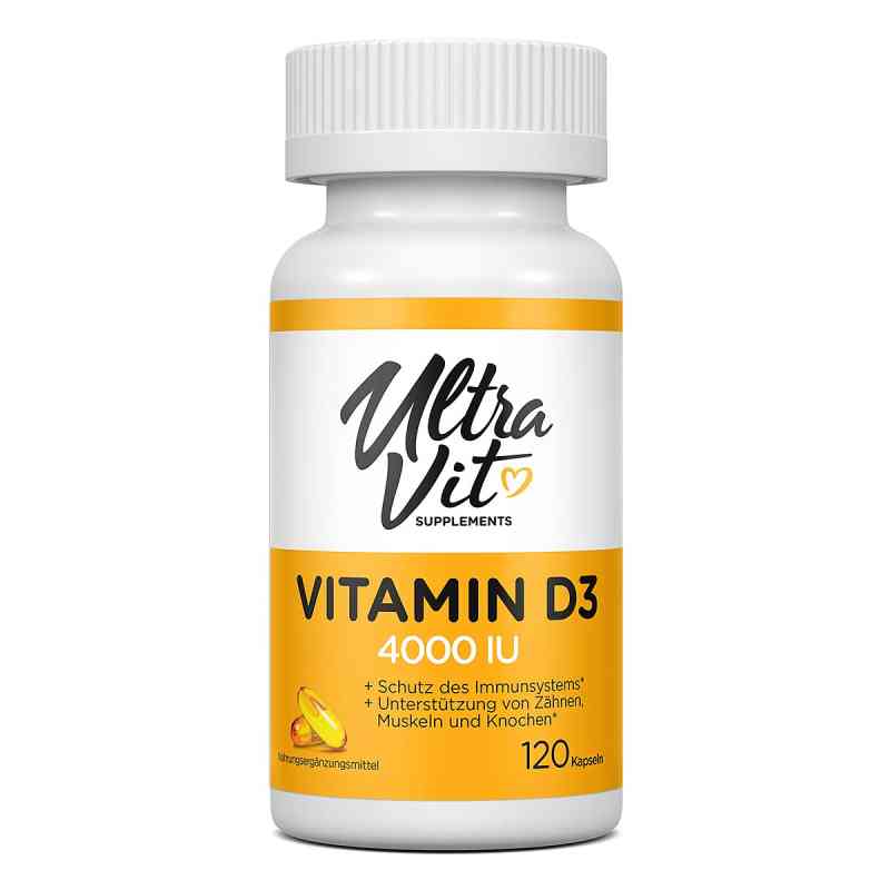 UltraVit Vitamin D3 4000 IU Kapseln 120 stk von VPlab SIA PZN 08107577