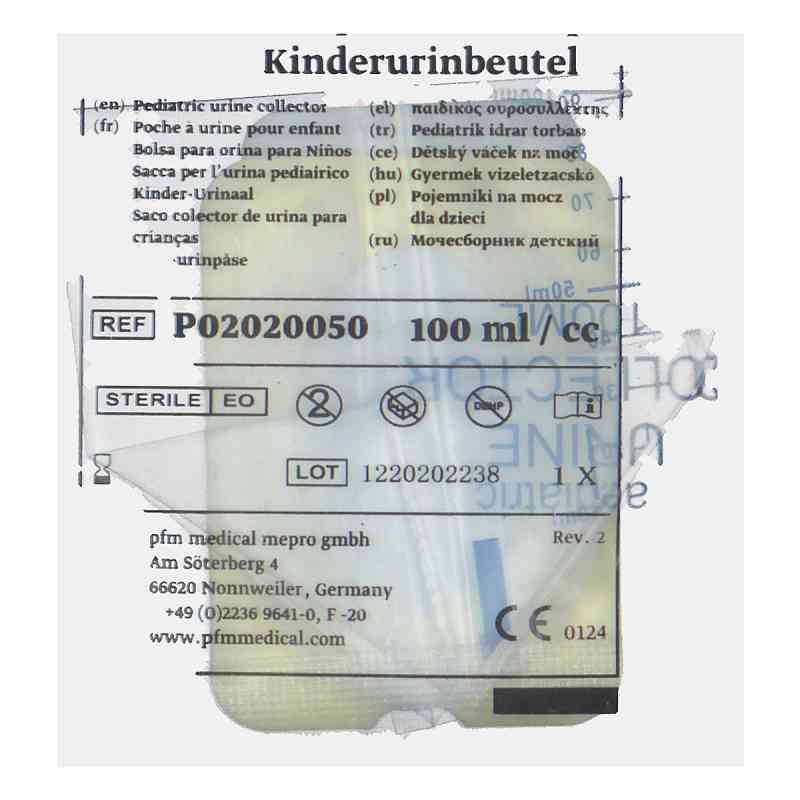 Urinbeutel F.kinder Steril 100 Ml 1 stk von Dr. Junghans Medical GmbH PZN 17530647