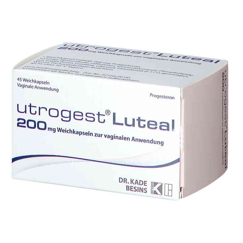 Utrogest Luteal 200 mg Weichkaps.z.vaginal.anwend. 45 stk von Besins Healthcare Germany GmbH PZN 13966968