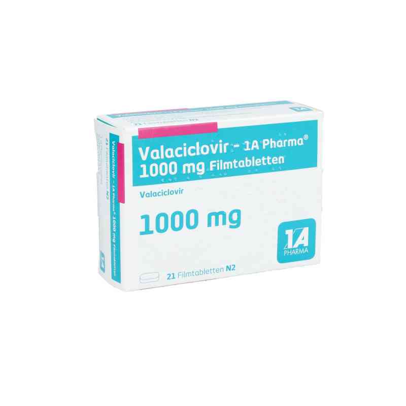Valaciclovir-1a Pharma 1.000 mg Filmtabletten 21 stk von 1 A Pharma GmbH PZN 05486303