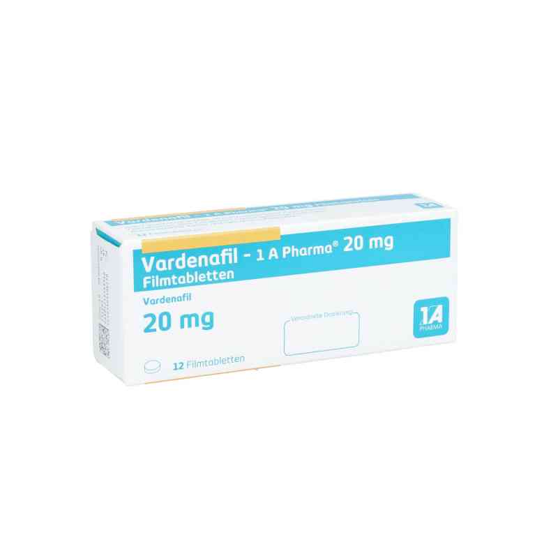 Vardenafil-1a Pharma 20 mg Filmtabletten 12 stk von 1 A Pharma GmbH PZN 14044952
