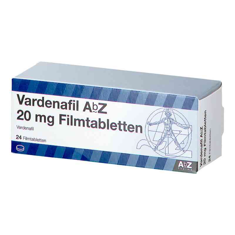 Vardenafil Abz 20 mg Filmtabletten 24 stk von AbZ Pharma GmbH PZN 14021997