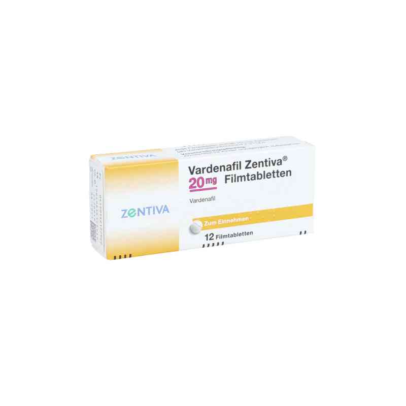 Vardenafil Zentiva 20 mg Filmtabletten 12 stk von Zentiva Pharma GmbH PZN 14212792