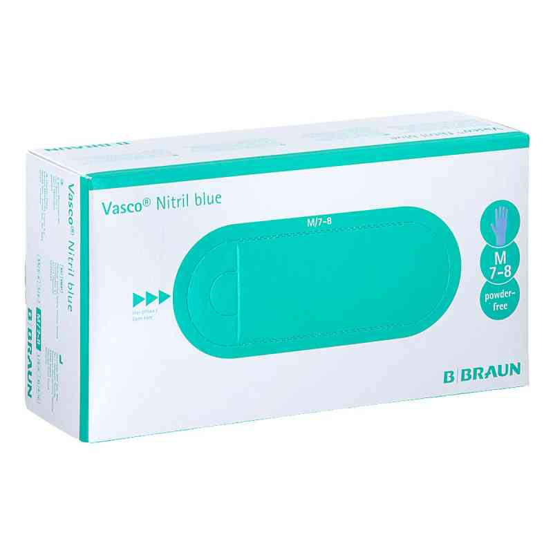 Vasco Nitril blue Untersuchungshandschuhe Größe m 150 stk von B. Braun Melsungen AG PZN 08928262