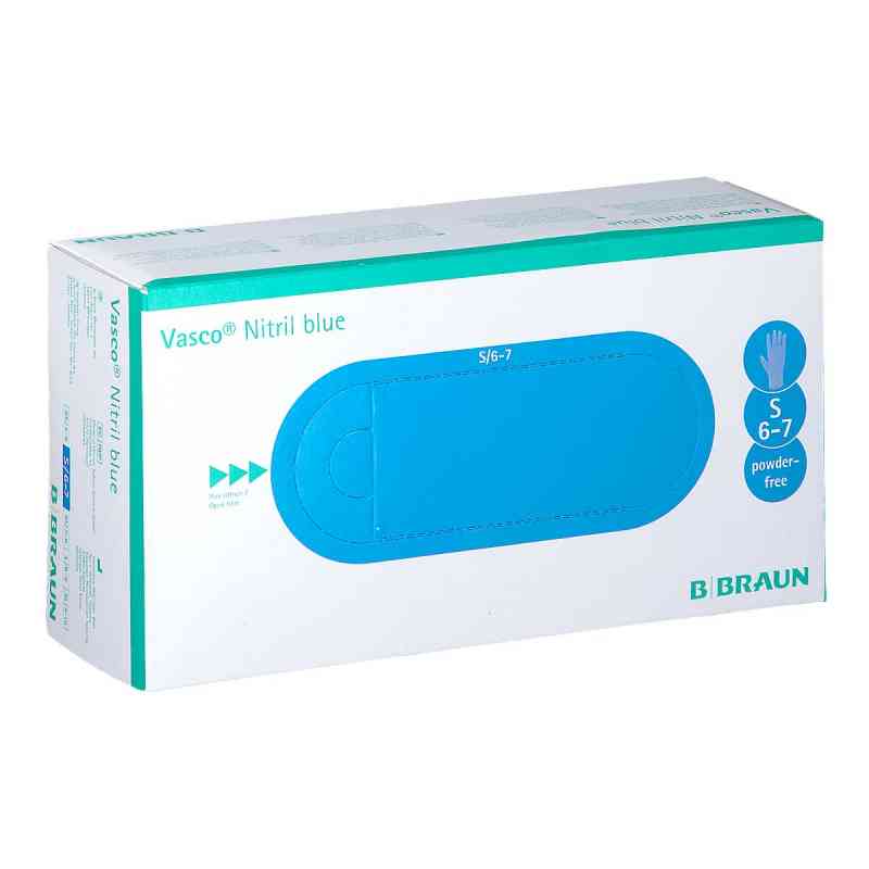 Vasco Nitril blue Untersuchungshandschuhe Größe s 150 stk von B. Braun Melsungen AG PZN 08928256