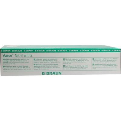 Vasco Nitril white Untersuchungshandschuhe Größe l 100 stk von B. Braun Melsungen AG PZN 07789367