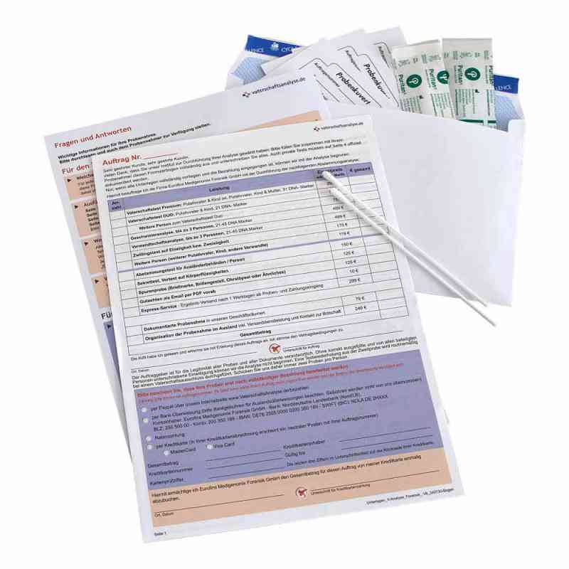 Vaterschaftstest Duo für Vater & Kind 1 stk von Eurofins Medigenomix Forensik GmbH PZN 11543005