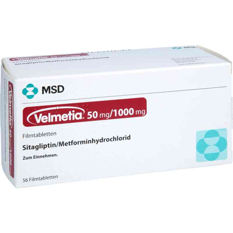 Velmetia 50mg/1000mg 56 stk von BERLIN-CHEMIE AG PZN 00089945