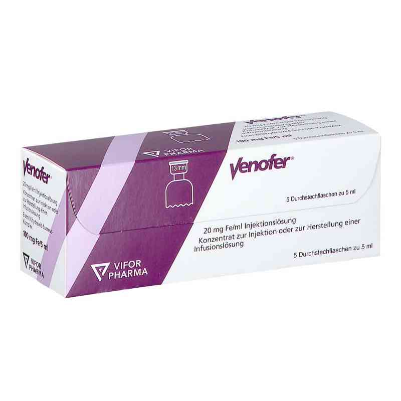 Venofer 20 mg Fe/ml Injektionslösung 5X5 ml von Vifor Pharma Deutschland GmbH PZN 06118748