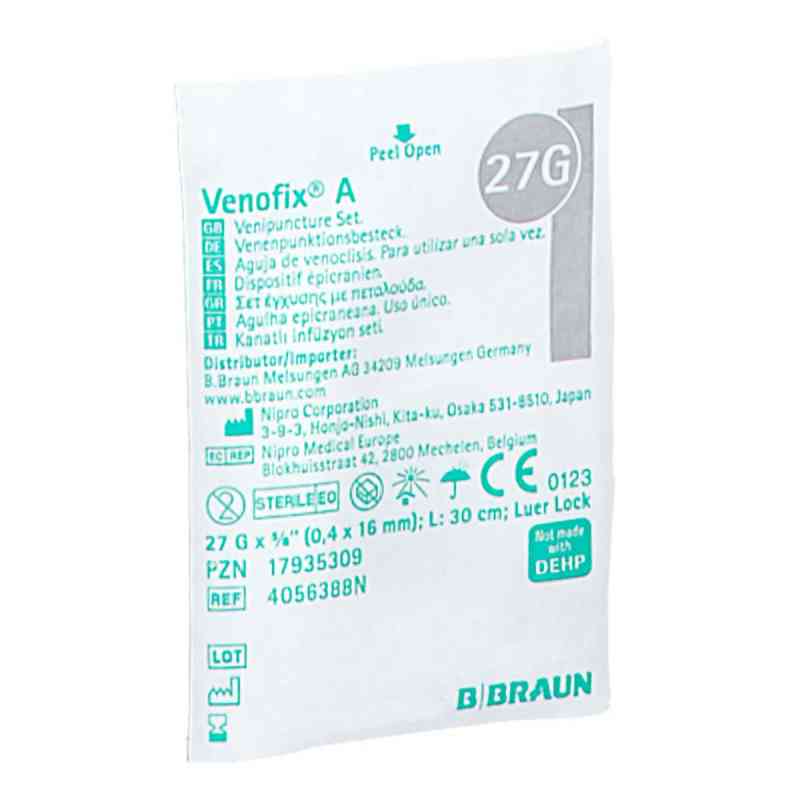 Venofix A Venenpunktionsb.27 G 0,4x16mm 30cm Grau 1 stk von B. Braun Melsungen AG PZN 17935309
