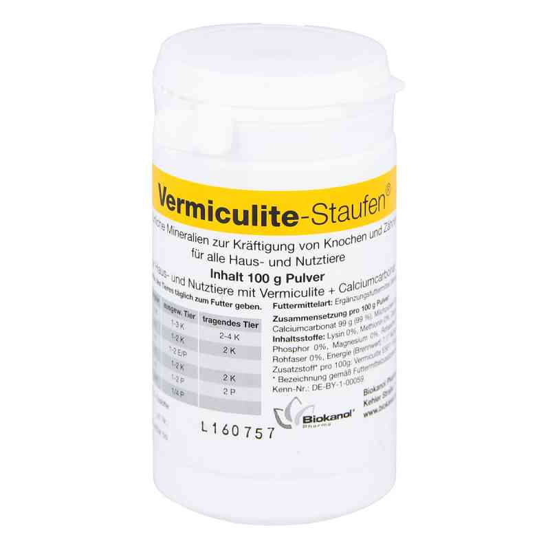 Vermiculite Staufen veterinär Pulver 100 g von Biokanol Pharma GmbH PZN 04254482