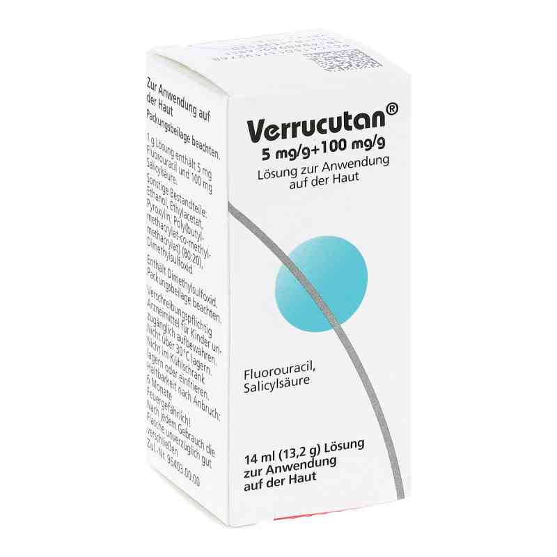 Verrucutan 5 mg/g + 100 mg/g Lösung zur, zum anw.auf d.Haut 14 ml von DERMAPHARM AG PZN 13719276