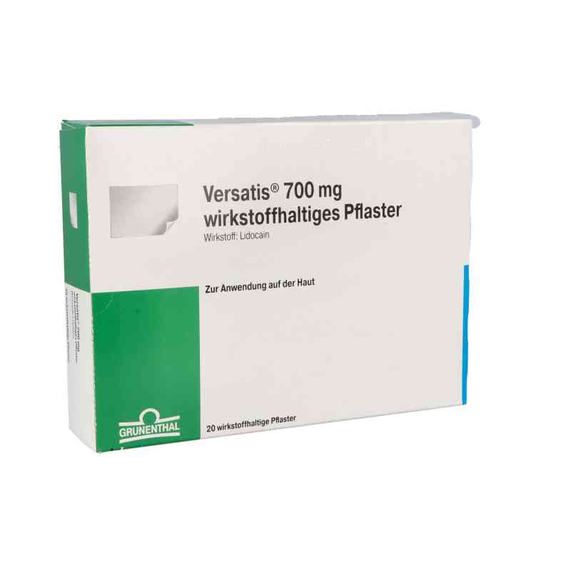 Versatis 700 mg wirkstoffhaltiges Pflaster 20 stk von GRüNENTHAL GmbH PZN 13232835