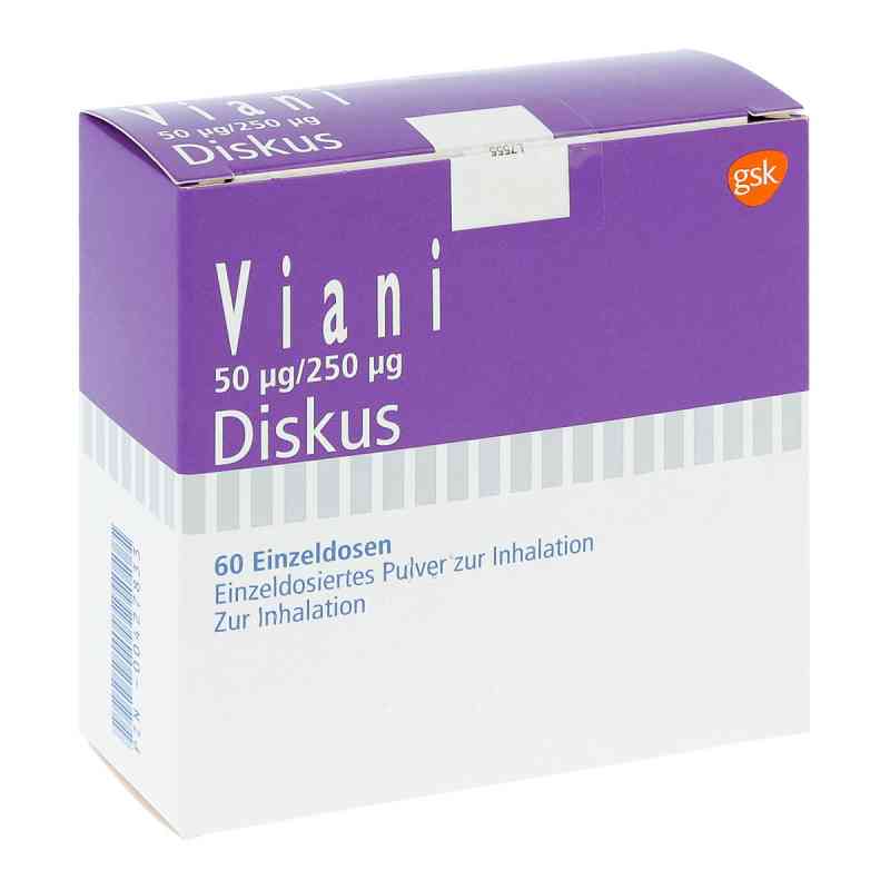Viani 50μg/250μg Diskus 60 stk von GlaxoSmithKline GmbH & Co. KG PZN 00427833