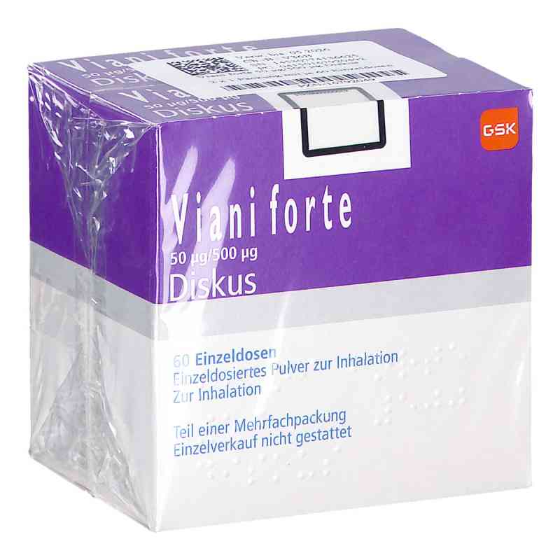 Viani Forte 50 Μg/500 Μg Diskus Einzeldos.inh.-p. 2X60 stk von GlaxoSmithKline GmbH & Co. KG PZN 16792049