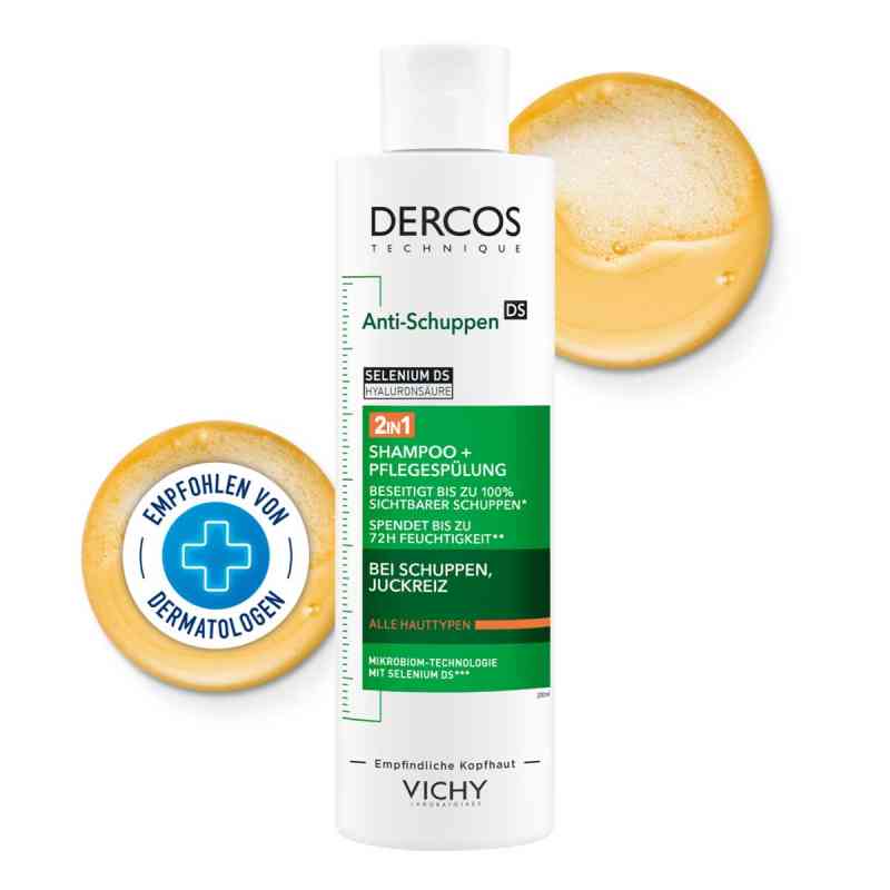 Vichy Dercos 2in1 Anti-Schuppen Shampoo + Pflegespülung  200 ml von L'Oreal Deutschland GmbH PZN 19180677