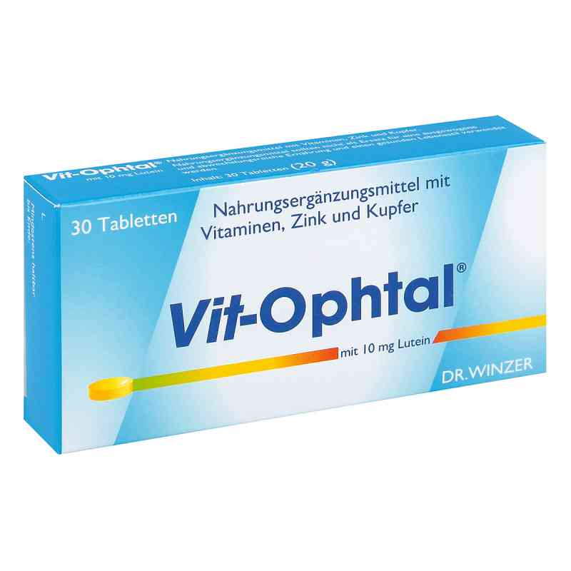 Vit Ophtal mit 10 mg Lutein Tabletten 30 stk von Dr. Winzer Pharma GmbH PZN 04781098