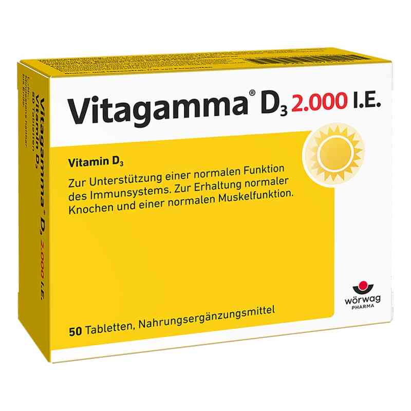 Vitagamma D3 2.000 I.e. Vitamin D3 Nem Tabletten 50 stk von Wörwag Pharma GmbH & Co. KG PZN 10751061