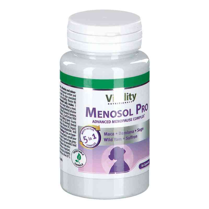 Vitality Nutritionals Menosol Pro Wechseljahre Kapseln 60 stk von Vision Healthcare B.V. PZN 18411761