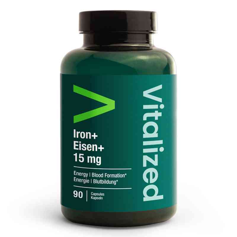 Vitalized Iron+/Eisen+ 15 Mg Kapseln 90 stk von Vitalized B.V. PZN 19636893