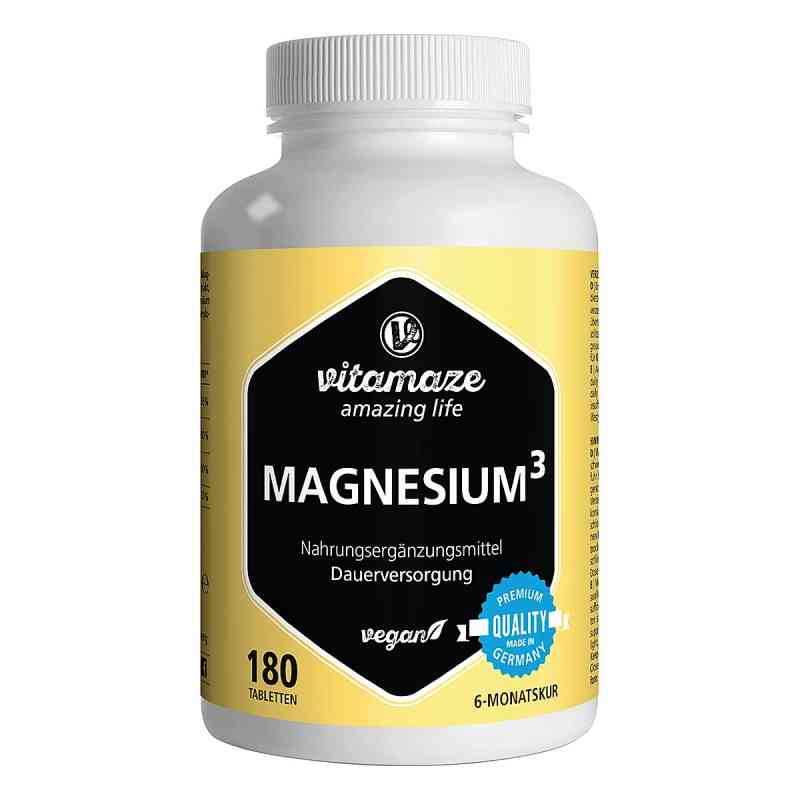 Vitamaze MAGNESIUM 350 mg Komplex Citrat/Oxid/Carbon.vegan 180 stk von Vitamaze GmbH PZN 14327035