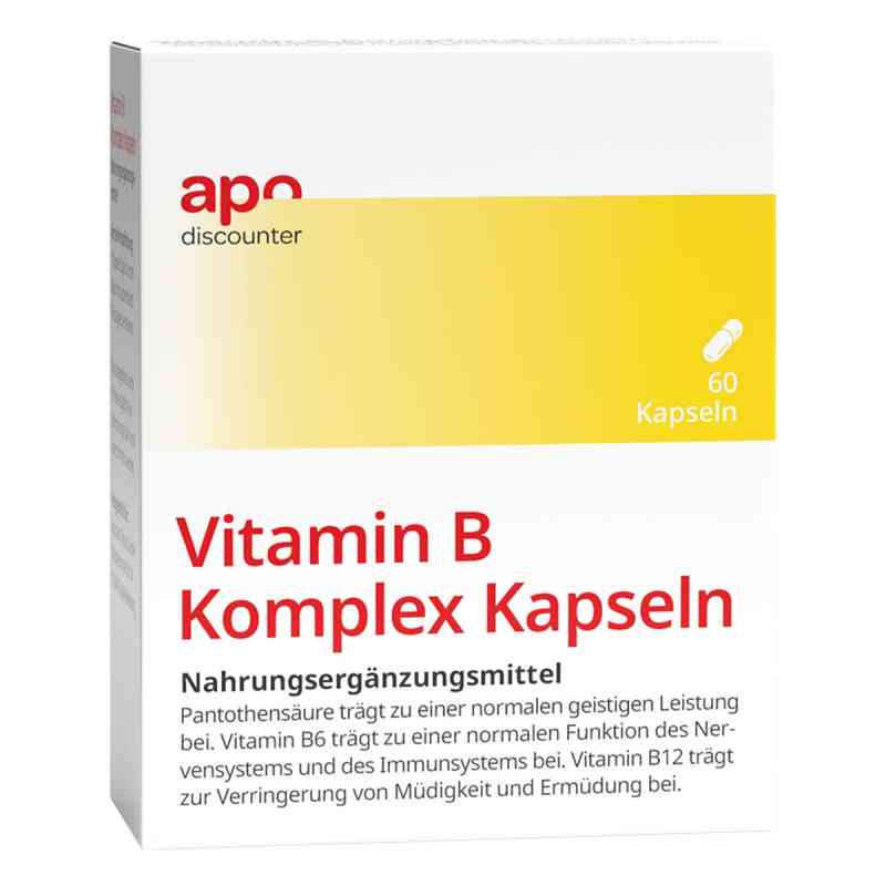 Vitamin B Komplex Kapseln von apo-discounter 60 stk von Apologistics GmbH PZN 16498752