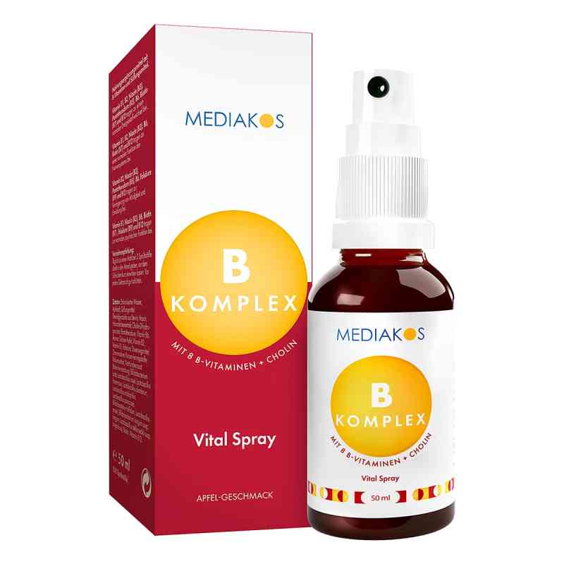 Vitamin B Komplex Mediakos Vital Spray Vegan 50 ml von Mediakos GmbH PZN 18299784