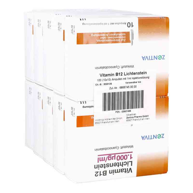 Vitamin B12 1000 [my]g Lichtenstein Ampullen 100X1 ml von Zentiva Pharma GmbH PZN 03507455