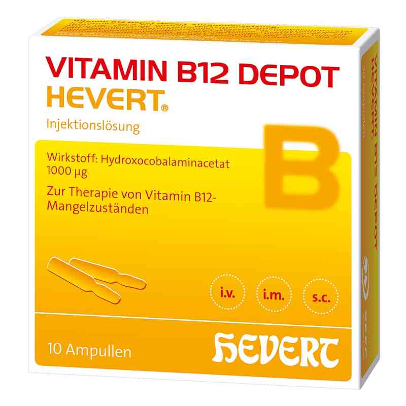 Vitamin B12 Depot Hevert Ampullen 10X2 ml von Hevert-Arzneimittel GmbH & Co. KG PZN 06078368