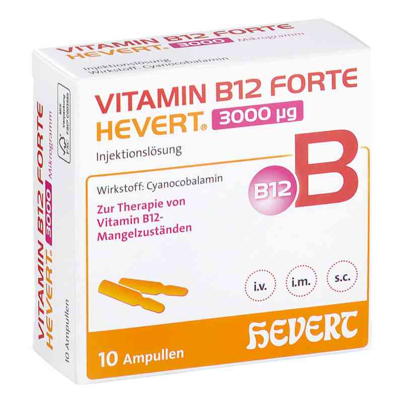 Vitamin B12 Forte Hevert 3000 mg Iniecto - Lösung Ampullen 10X2 ml von Hevert-Arzneimittel GmbH & Co. KG PZN 19831809
