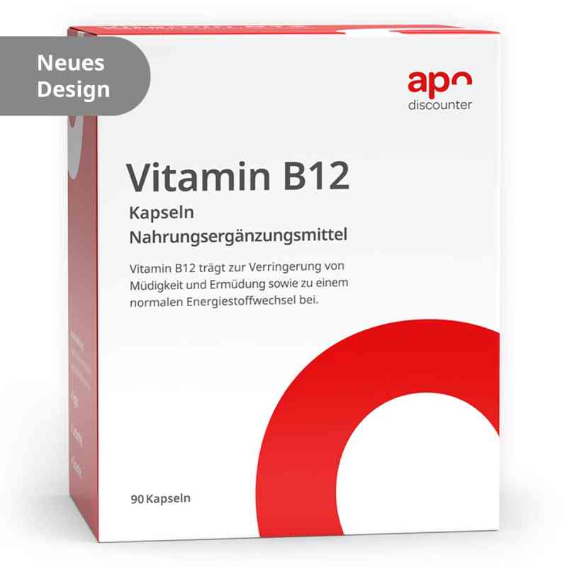 Vitamin B12 Kapseln von apodiscounter 90 stk von apo.com Group GmbH PZN 16498798