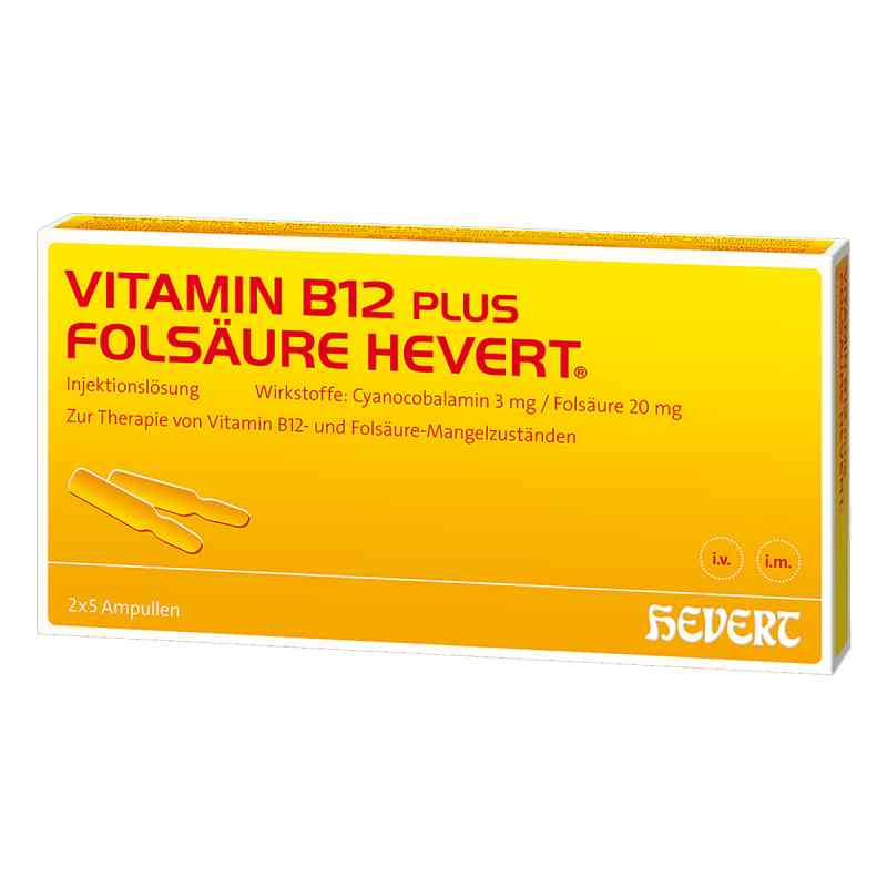 Vitamin B12 plus Folsäure Hevert Ampullen-Paare 2X5 stk von Hevert-Arzneimittel GmbH & Co. K PZN 01893951