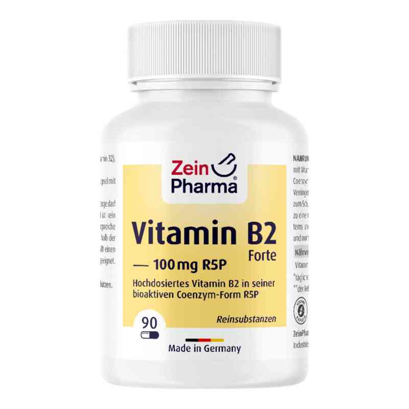 Vitamin B2 Forte 100 Mg Bioaktives R5p Kapseln 90 stk von ZeinPharma Germany GmbH PZN 18055585