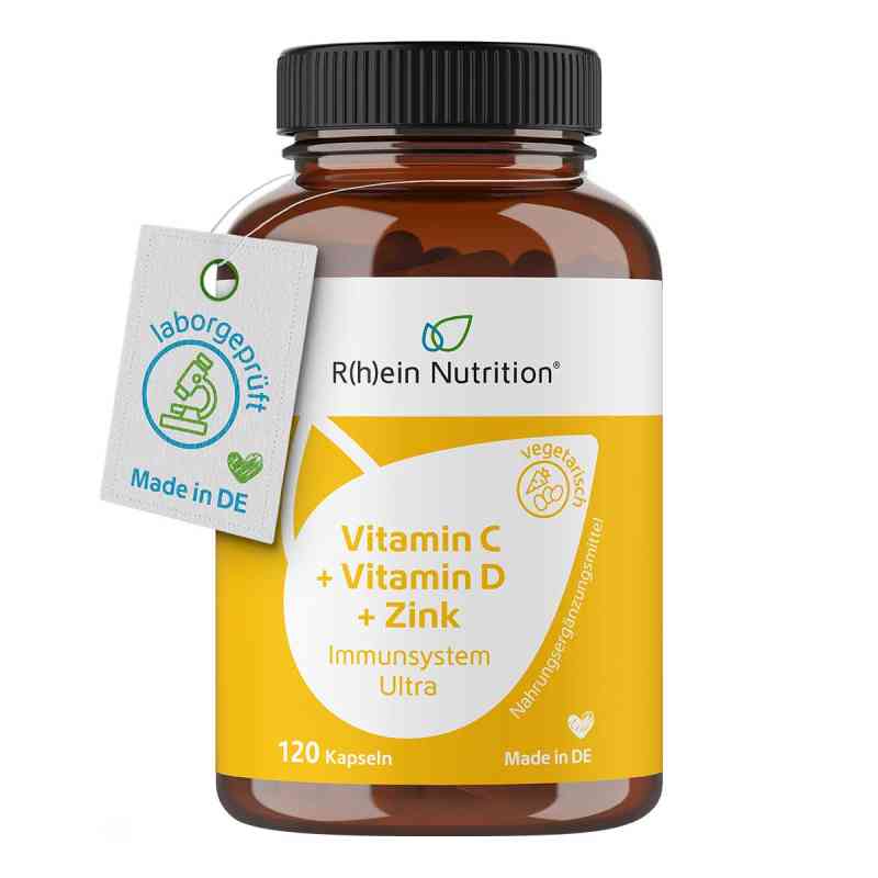 Vitamin C+vitamin D+zink Immunsystem Ultra Kapseln 120 stk von R(h)ein Nutrition UG PZN 16764780