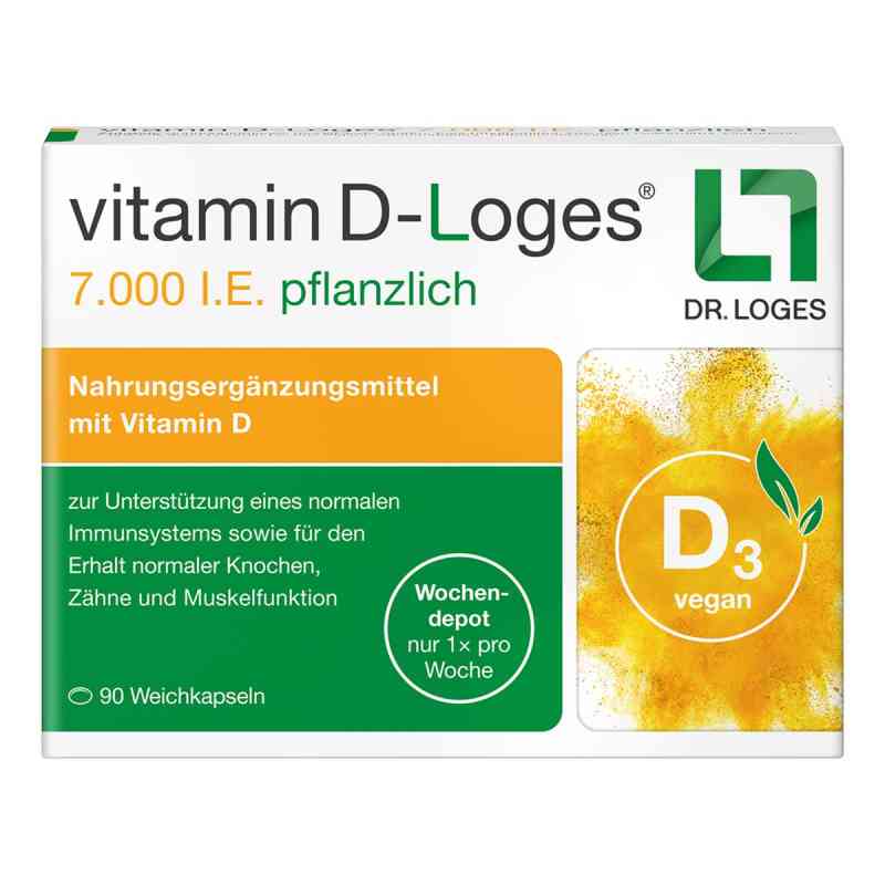 vitamin D-Loges 7.000 I.E. pflanzlich 90 stk von Dr. Loges + Co. GmbH PZN 17525936